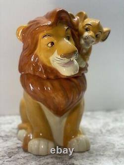 Rare Lion King Cookie Jar Simba Et Mufasa Westland Disney Cookie Jar