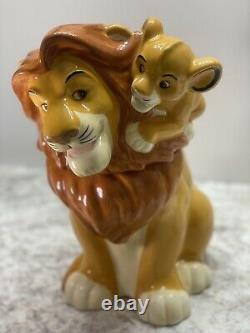 Rare Lion King Cookie Jar Simba Et Mufasa Westland Disney Cookie Jar