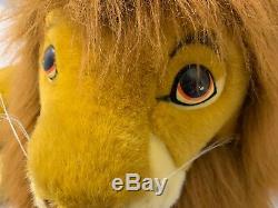 Rare Roi Lion En Peluche Énorme 40 Animal En Peluche Géant Original Disney Simba Douglas