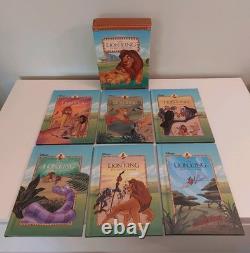 Rare Vintage 1994 Grolier Disney Le Roi Lion Six Nouvelles Aventures Coffret de Livres