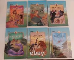 Rare Vintage 1994 Grolier Disney Le Roi Lion Six Nouvelles Aventures Coffret de Livres