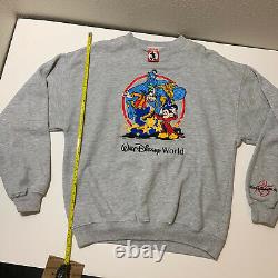 Rare Vintage Aladdin Genie Disney Crew Neck Sweatshirt 90s Movie Lion King Large