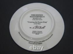 Rare ensemble de 2 mini-assiettes Braford Exchange Disney Le Roi Lion avec boîte et certificat d’authenticité