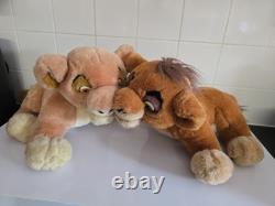 Rare peluche douce parlante Nala et Kovu du Roi Lion 2 par Thinkway