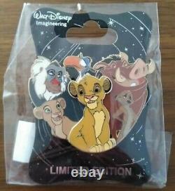 Regroupement de personnages de WDI Le Roi Lion Simba Nala Timon Pumbaa Disney Pin LE 250
