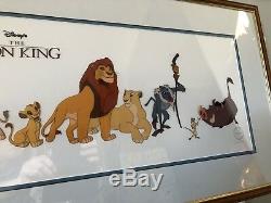 Roi Lion Disney Casting Original De Caractères Édition Limitée Coa Glacé Encadré
