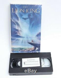Roi Lion Extrêmement Rare Couverture Cassette Vhs Black Diamond Disney Vintage