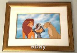 Royaume De Lion De Disney Pride Familiale & Hakuna Matata Rare Animation Cels