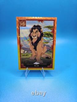 SCAR ? 2024 Topps Chrome Disney Le Roi Lion 30e ? VAGUE ORANGE & JAUNE 8/30