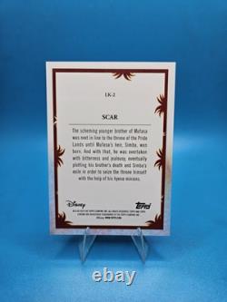SCAR ? 2024 Topps Chrome Disney Le Roi Lion 30e ? VAGUE ORANGE & JAUNE 8/30