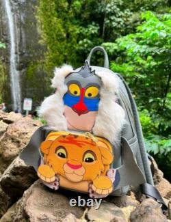 Sac à dos Loungefly Le Roi Lion Cercle de Vie Simba & Rafiki Neuf très rare