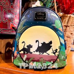 Sac à dos Loungefly lumineux dans le noir pour le 30e anniversaire du Roi Lion dans les parcs Disney 2024