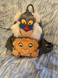 Sac à dos mini Loungefly Disney Le Roi Lion Simba & Rafiki