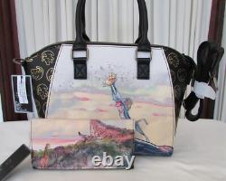 Sac à main et portefeuille Disney Loungefly Le Roi Lion Aquarelle Rocher des Fiertés Neuf avec étiquettes