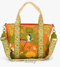 Sac convertible fourre-tout tropical embossé animaux Le Roi Lion Disney Loungefly