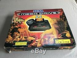 Sega Megadrive 2 Roi Lion Disney Pack Spécial Uk Et Console Boxed Boite
