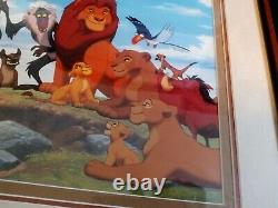 Séricel commémoratif et programme de la distribution principale du Roi Lion de Disney d'époque 1994