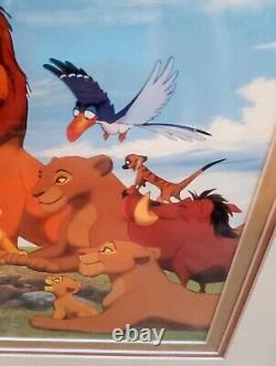 Séricel commémoratif et programme de la distribution principale du Roi Lion de Disney d'époque 1994