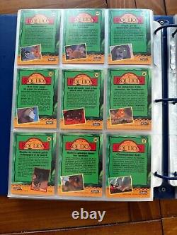 Série complète de cartes à échanger du Roi Lion 1 & 2 avec le classeur Ex de Disney & édition française