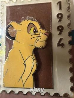 Série de timbres commémoratifs animaux DEC Simba 1994, série 4, Le Roi Lion, édition limitée à 250 exemplaires