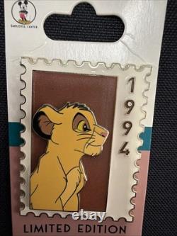 Série de timbres commémoratifs animaux DEC Simba 1994, série 4, Le Roi Lion, édition limitée à 250 exemplaires