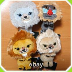 Set de 4 peluches mascottes Mufasa du film Disney Le Roi Lion SEGA 2024 Nouveau