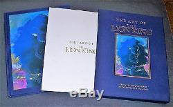 Signé 4x, Limited # 'd Edtn, Slipcase & Sericel, L'art Du Lion King'94 Disney