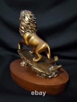 Simba Lion King 20 Ans Service Award Disney Bronze Statue Cast Membre