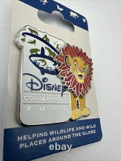 Simba Roi Lion Disney Épinglette Fonds de Conservation Tête Mobile