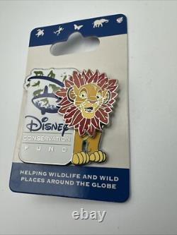 Simba Roi Lion Disney Épinglette Fonds de Conservation Tête Mobile