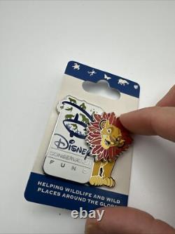 Simba Roi Lion Disney Épinglette Fonds de Conservation Tête Mobile