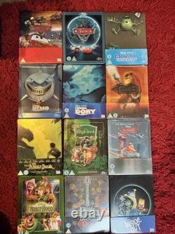 Steelbooks Blu-ray Disney, 12 films, steelbooks Pixar Blu-ray Le Roi Lion