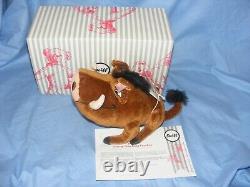 Steiff Disney Le Roi Lion Pumbaa 355516 Édition Limitée Sanglier Neuf En Stock