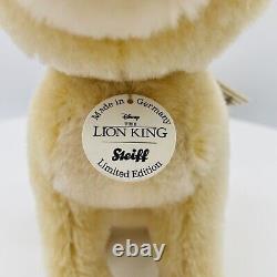 Steiff Disney Lion King Nala 355370 Limited 1994 À Partir De 2019 24cm Mohair