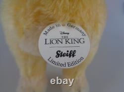 Steiff Lion Simba 355363 24cm Disney Le Roi Lion 2019 Édition Limitée (7996)