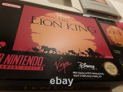 Super Nintendo Snes Le Roi Lion En Français-hol N. Mint Cib Complet Rare Snes