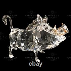 Swarovski Cristal DISNEY ROI LION PUMBAA PHACOCÈNE 1049784 État neuf en boîte Rare