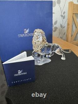 Swarovski Crystal DISNEY ROI LION MUFASA 1048265 Menthe Rare Retiré Boîte