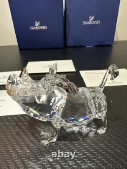 Swarovski Disney Le Roi Lion Pumbaa 1049784 Figurine en cristal retirée avec boîte et certificat d’authenticité