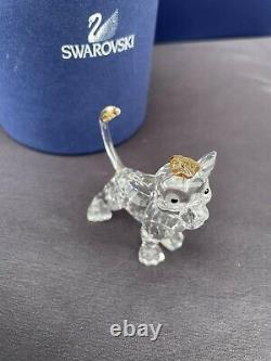 Swarovski Disney Lion Roi Simba Retraité Figurine En Cristal Collectible #1048304