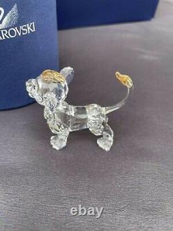 Swarovski Disney Lion Roi Simba Retraité Figurine En Cristal Collectible #1048304
