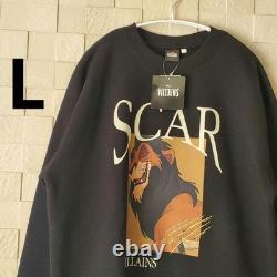 Sweat-shirt à doublure en polaire Scar des méchants de Disney Le Roi Lion, broderie partielle L