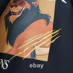 Sweat-shirt à doublure en polaire Scar des méchants de Disney Le Roi Lion, broderie partielle L