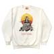 Sweatshirt Vintage Des Années 90 Disney Le Roi Lion Rafiki Taille M Blanc Pull De Film