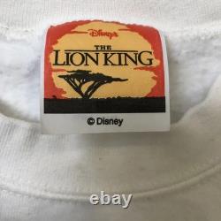 Sweatshirt Vintage des années 90 Disney Le Roi Lion Rafiki Taille M Blanc Pull de Film