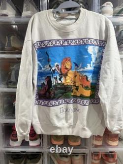 Sweatshirt vintage Disney Le Roi Lion des années 90, taille L, Sun Sportswear 23x26