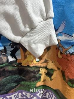 Sweatshirt vintage Disney Le Roi Lion des années 90, taille L, Sun Sportswear 23x26