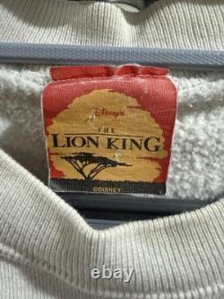 Sweatshirt vintage Disney Le Roi Lion des années 90, taille L, Sun Sportswear 23x26