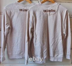 Sweatshirts embossés rares du musical Broadway Le Roi Lion M et L Disney Théâtral