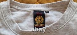 Sweatshirts embossés rares du musical Broadway Le Roi Lion M et L Disney Théâtral